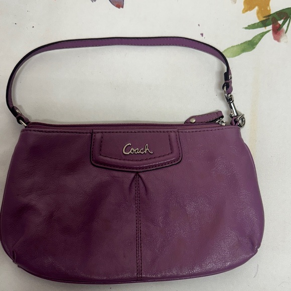 Coach Ashley Purple Leather - Picture 1 of 8